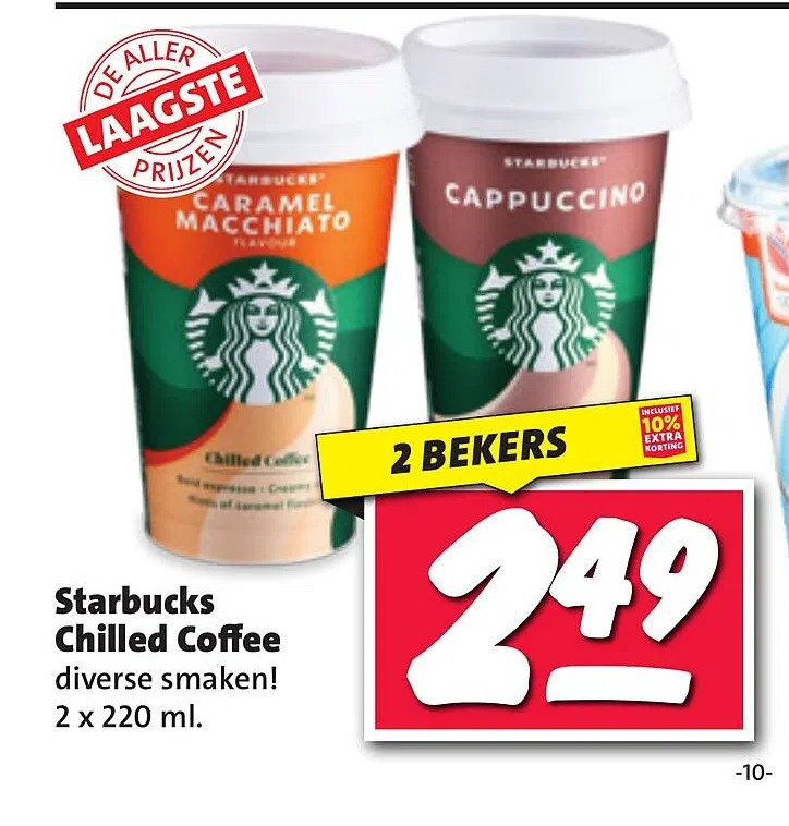 Nettorama Starbucks chilled coffee aanbieding