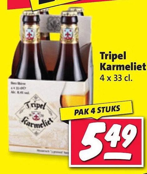 Nettorama Tripel karmeliet aanbieding