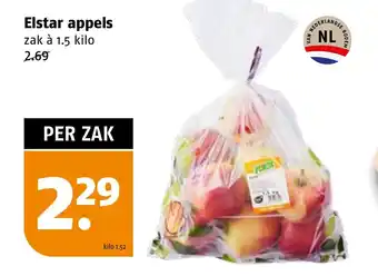 Poiesz Elstar appels zak à 1.5 kilo aanbieding