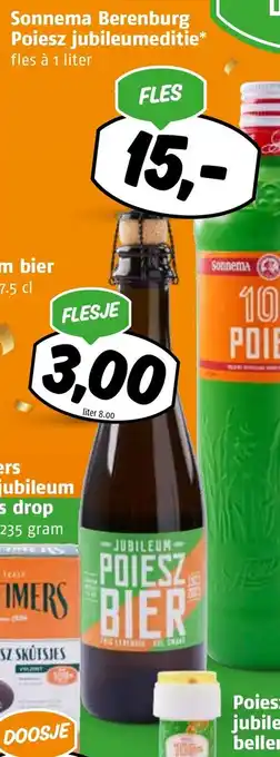Poiesz Sonnema Berenburg Poiesz jubileumeditie* fles à 1 liter aanbieding