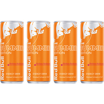 Albert Heijn Red bull energy drink abrikoos-aardbei aanbieding