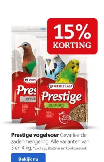 Pets Place Prestige vogelvoer, 4 kg aanbieding