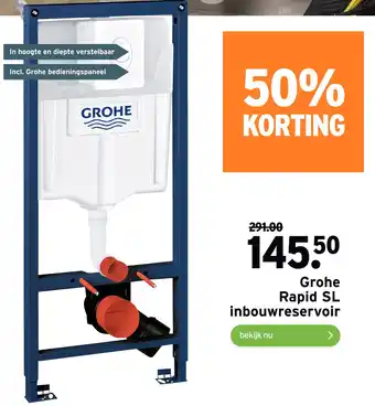 GAMMA Grohe Rapid SL inbouwreservoir aanbieding