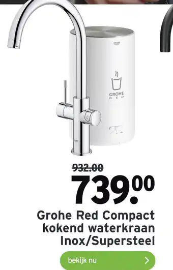 GAMMA Grohe Red Compact kokend waterkraan aanbieding