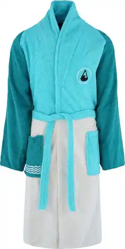 Bol.com Wave hawaii badjas tres katoen turquoise/blauw/wit maat xl aanbieding