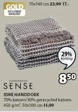 Jysk IDRE HANDDOEK aanbieding