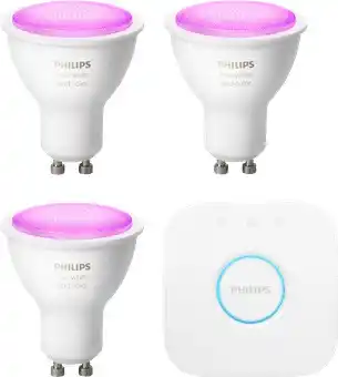 Coolblue Philips Hue White & Colour Starter Pack GU10 aanbieding