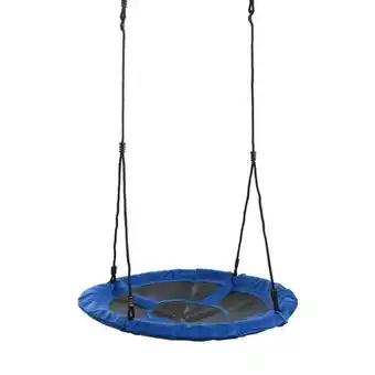 Praxis Swingking schommel rechthoekig blauwe canvas ø98cm aanbieding