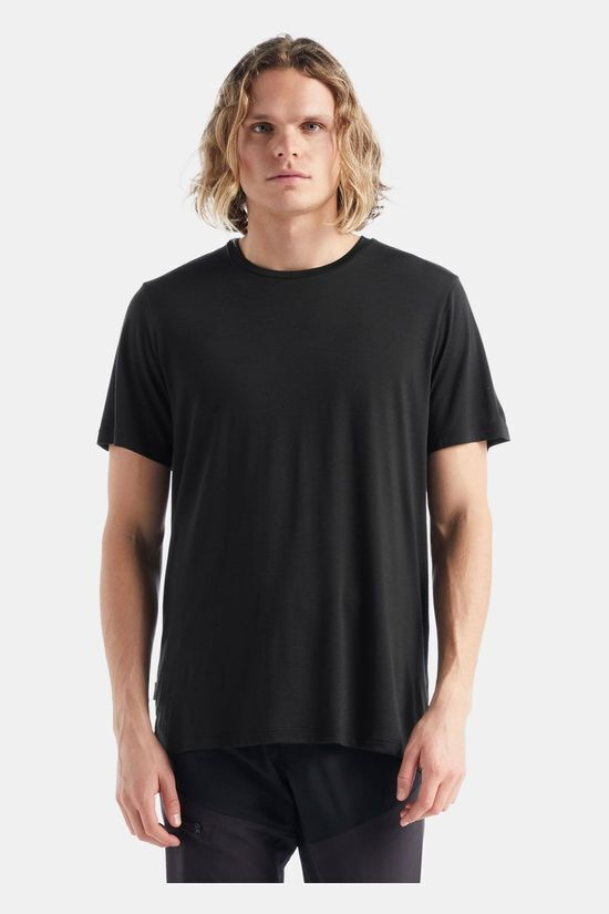 Bever Icebreaker sphere ii ss tee zwart aanbieding