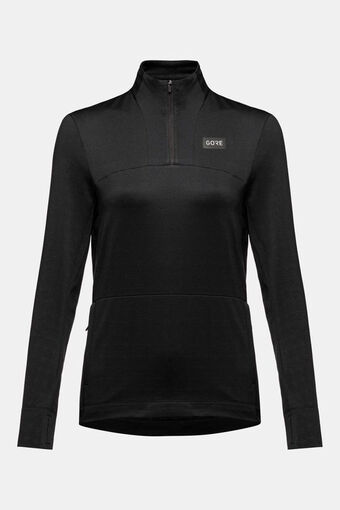 Bever Gore wear everyday thermo 1/4 zip zwart aanbieding