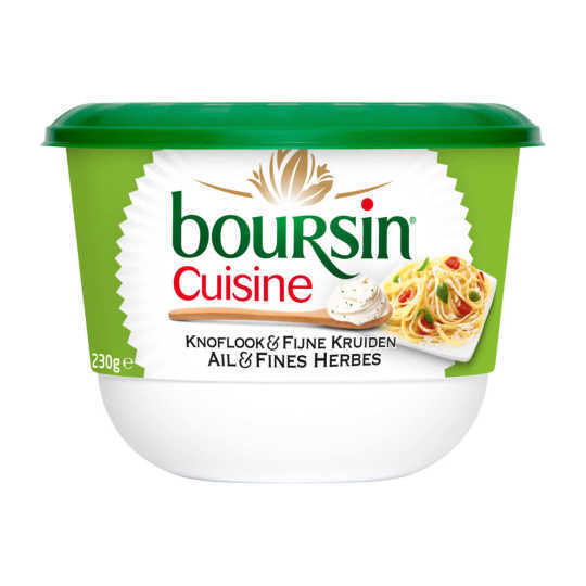 Coop Boursin cuisine roomkaas knoflook & fijne kruiden aanbieding