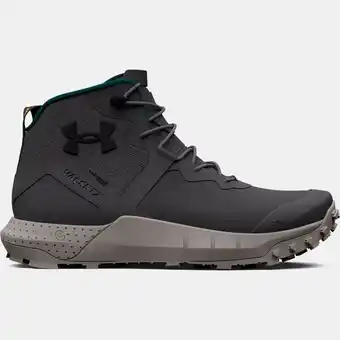 Under Armour Herenlaarzen under armour micro g® valsetz trek mid leather waterproof tactical jet grijs / pewter / zwart 45 aanbieding