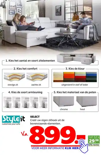 Seats and Sofas Select aanbieding