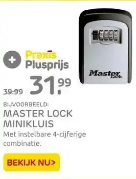 Praxis Master lock minikluis aanbieding