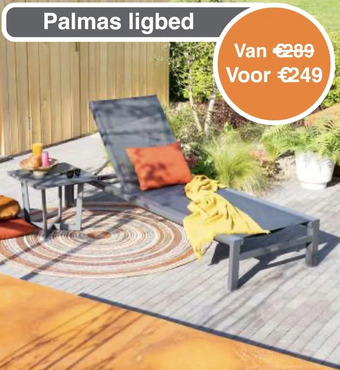 Tuinmeubelland Palmas ligbed aanbieding