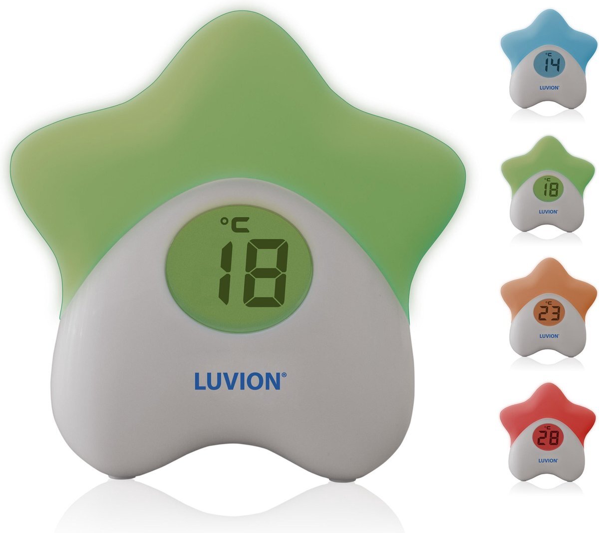 Bol.com Luvion glowstar - nachtlampje / thermometer aanbieding