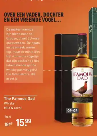 Gall & Gall The Famous Dad Whisky 70 cl aanbieding