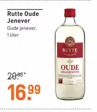 Gall & Gall Rutte Oude Jenever, 1 liter aanbieding