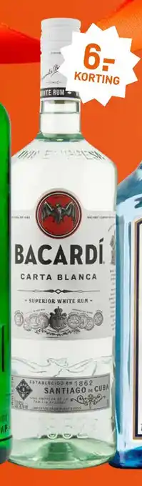 Gall & Gall Bacardi Carta Blanca Witte rum, 1 liter aanbieding