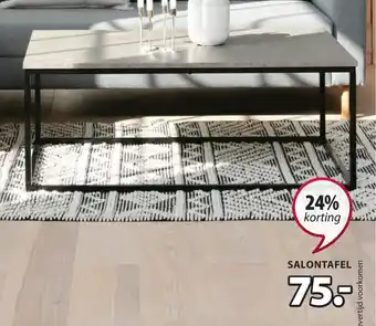 Jysk DOKKEDAL SALONTAFEL B75 x L115 x H45 cm aanbieding