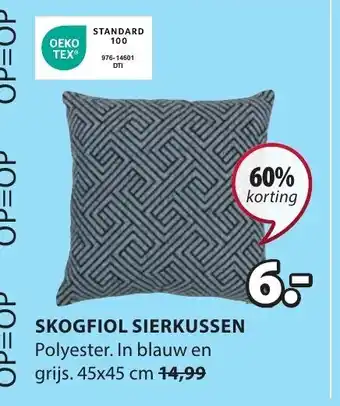 Jysk SKOGFIOL SIERKUSSEN. 45x45 cm aanbieding