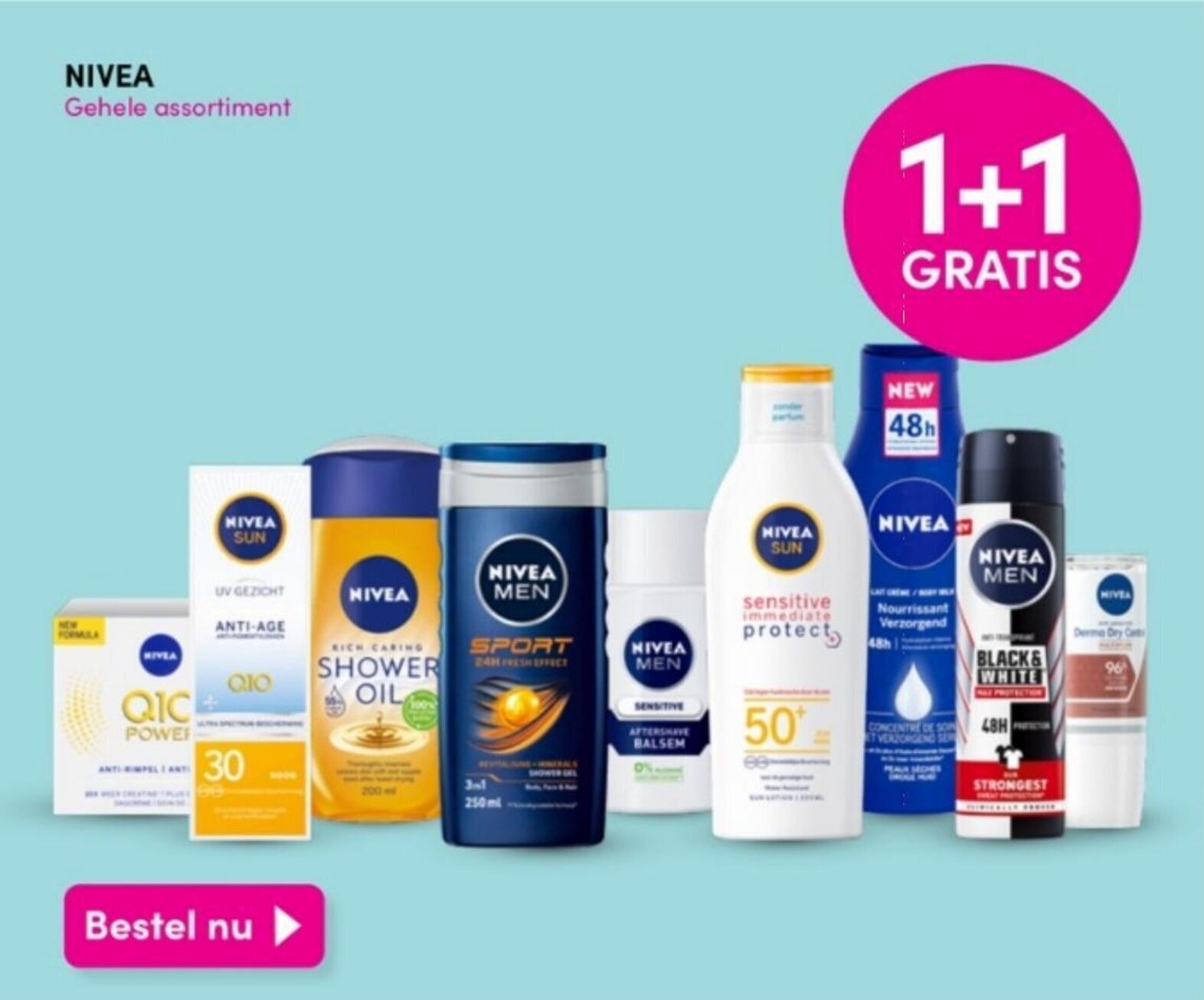 DA NIVEA Gehele assortiment aanbieding