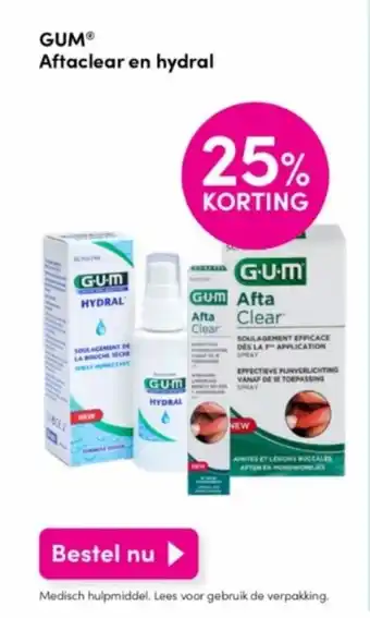 DA GUMⓇ Aftaclear en hydral aanbieding