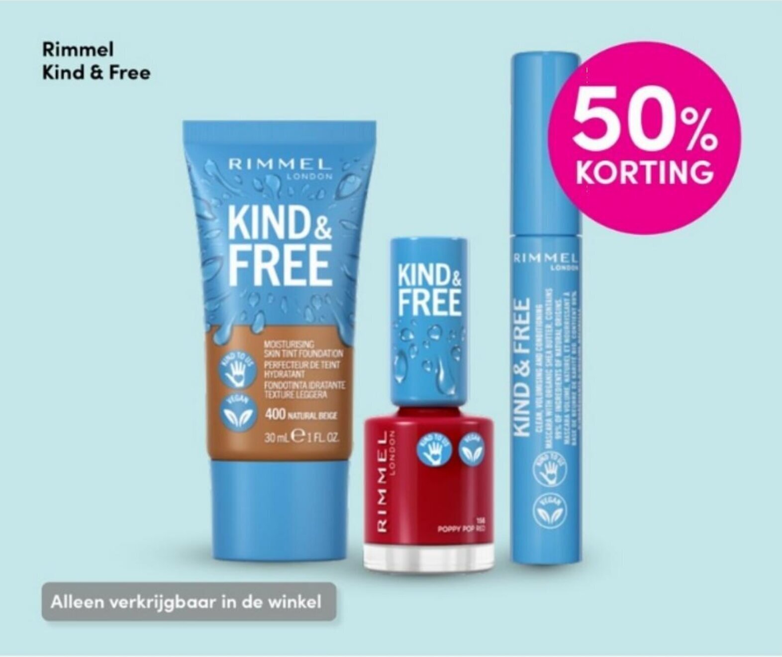 DA Rimmel Kind & Free aanbieding
