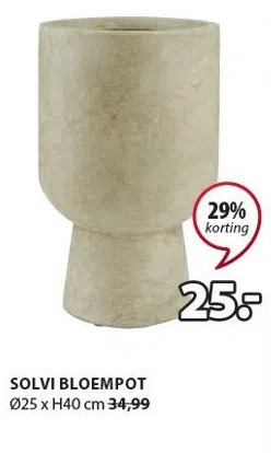 Jysk Solvi bloempot aanbieding
