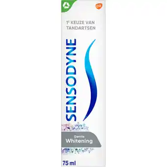 Jumbo Sensodyne gentle whitening tandpasta voor gevoelige tanden 75ml aanbieding