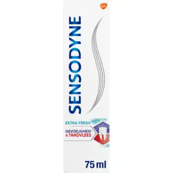 Jumbo Sensodyne gevoeligheid & tandvlees extra fresh tandpasta voor gevoelige tanden 75ml aanbieding