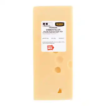 Jumbo Jumbo franse emmentaler harde kaas 45+ 148g aanbieding