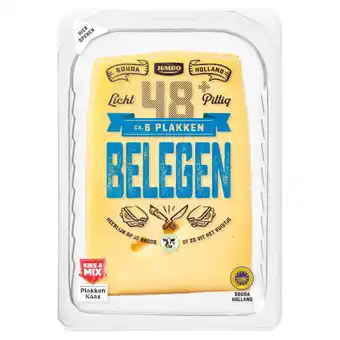 Jumbo Jumbo belegen kaas 48+ plakken 190g aanbieding
