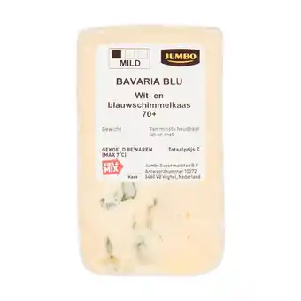 Jumbo Jumbo bavaria blu wit- en blauwschimmelkaas 70+ 86g aanbieding