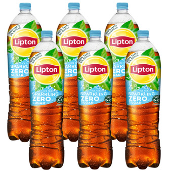Jumbo Lipton ice tea sparkling zero sugar 6 x 1, 5l aanbieding
