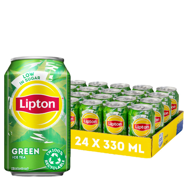 Lipton ice tea green original 24 x 330ml aanbieding bij Jumbo