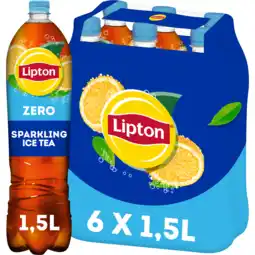 Jumbo Lipton ice tea sparkling original suikervrij 6 x 1,5l aanbieding