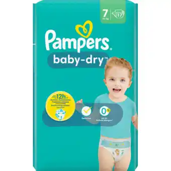 Jumbo Pampers baby-dry maat 7, 17 luiers aanbieding