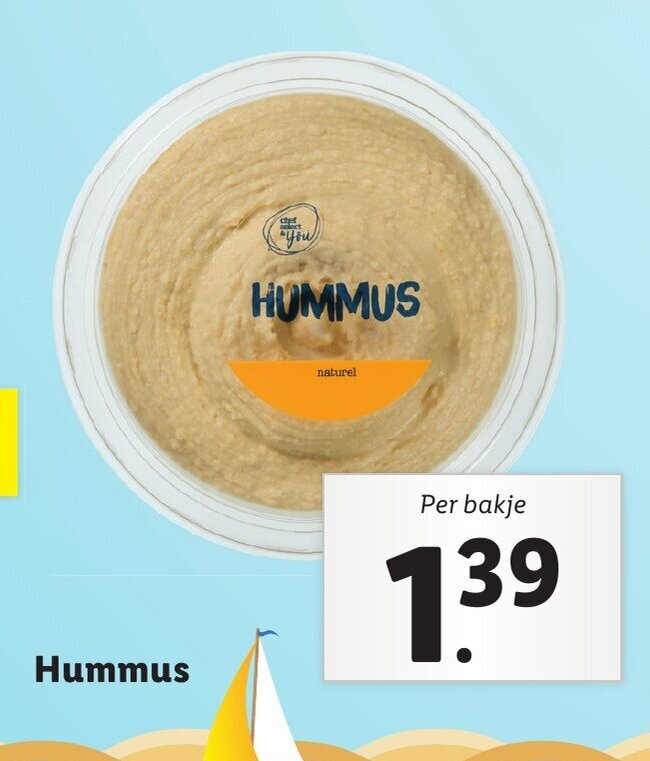 Hummus aanbieding bij Lidl