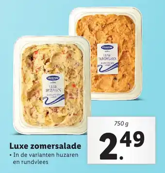 Lidl Luxe zomersalade, 750 g aanbieding