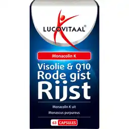 Albert Heijn Lucovitaal visolie & q10 rode gist rijst capsules aanbieding