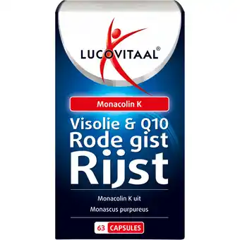 Albert Heijn Lucovitaal visolie & q10 rode gist rijst capsules aanbieding