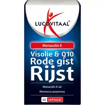 Albert Heijn Lucovitaal visolie & q10 rode gist rijst capsules aanbieding