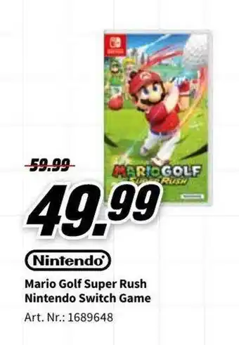 MediaMarkt Nintendo mario golf super rush nintendo switch game aanbieding