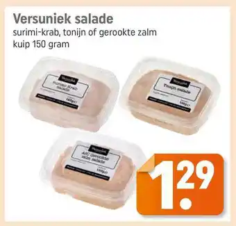 Lekker Makkelijk Versuniek salade surimi-krab, tonijn of gerookte zalm 150 gram aanbieding