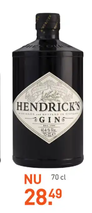 Gall & Gall Hendrick's gin 700ml aanbieding