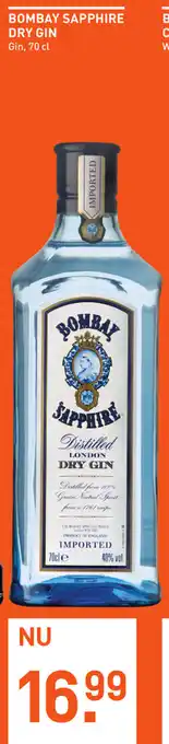 Gall & Gall Bombay Sapphire dry gin 700ml aanbieding