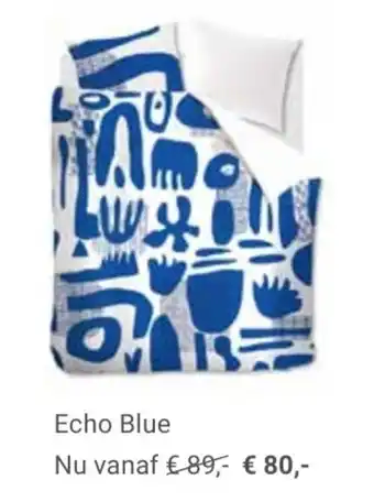 Auping Bedtextiel Echo Blue aanbieding