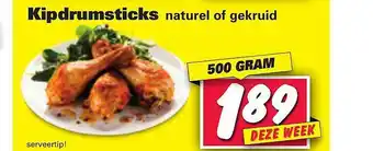 Nettorama Kipdrumsticks naturel of gekruid 500 gram aanbieding