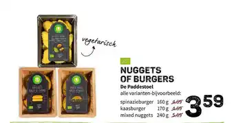 Ekoplaza Nuggets of burgers de paddestoel aanbieding